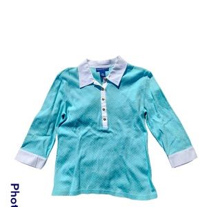 Karen Scott petite medium petite 3/4 sleeve shirt